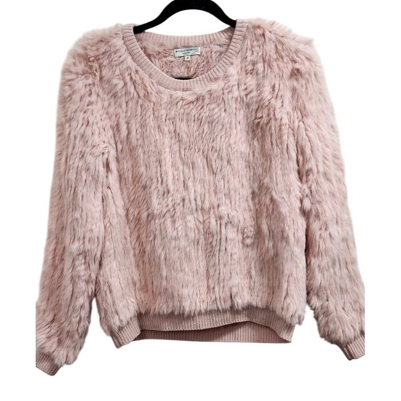 Opening Ceremony Pink Angora Rabbit Fur Crewneck Sweater Size M - Picture 6 of 15